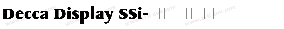 Decca Display SSi字体转换